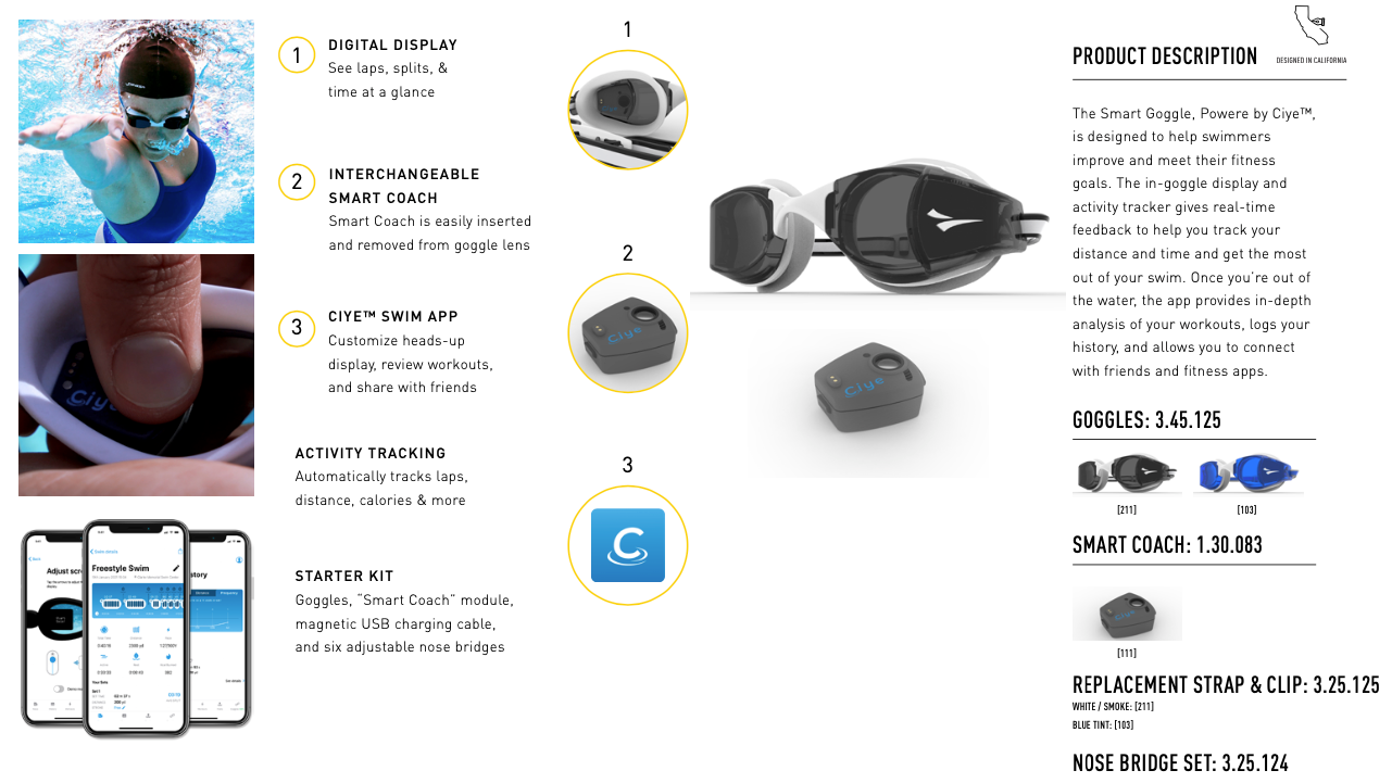 FINIS Smart Goggles Set FINIS AUSTRALIA SWIM ACCESSORIES finisaustralia